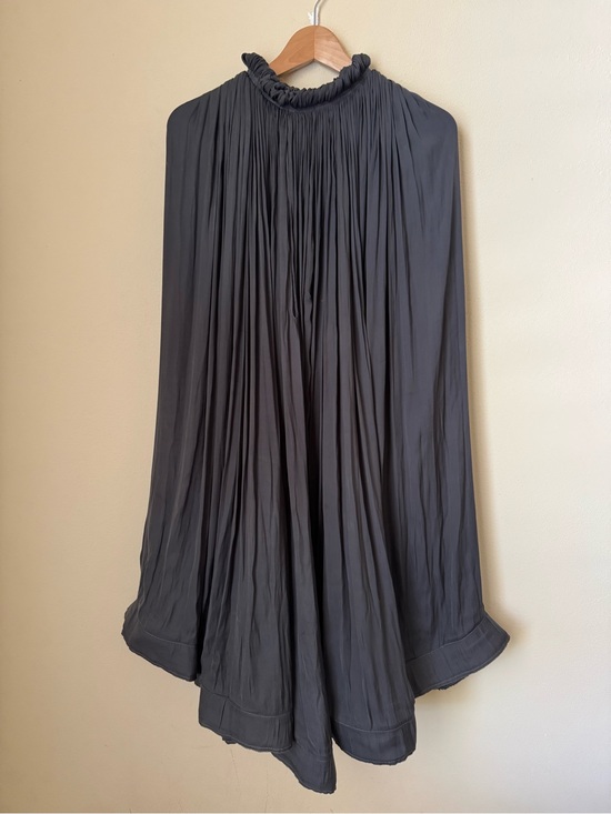 Lanvin Dresses & Skirts - Lanvin Pleated Gathered Charmeuse Dress Grey Size 38